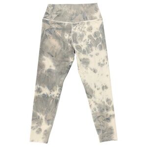 Sage Women's Cloud Tie-Dye Leggings High Rise Yoga sz M Gray White
